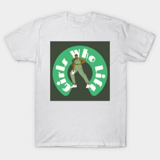 Girls Who Lift Green Tones T-Shirt